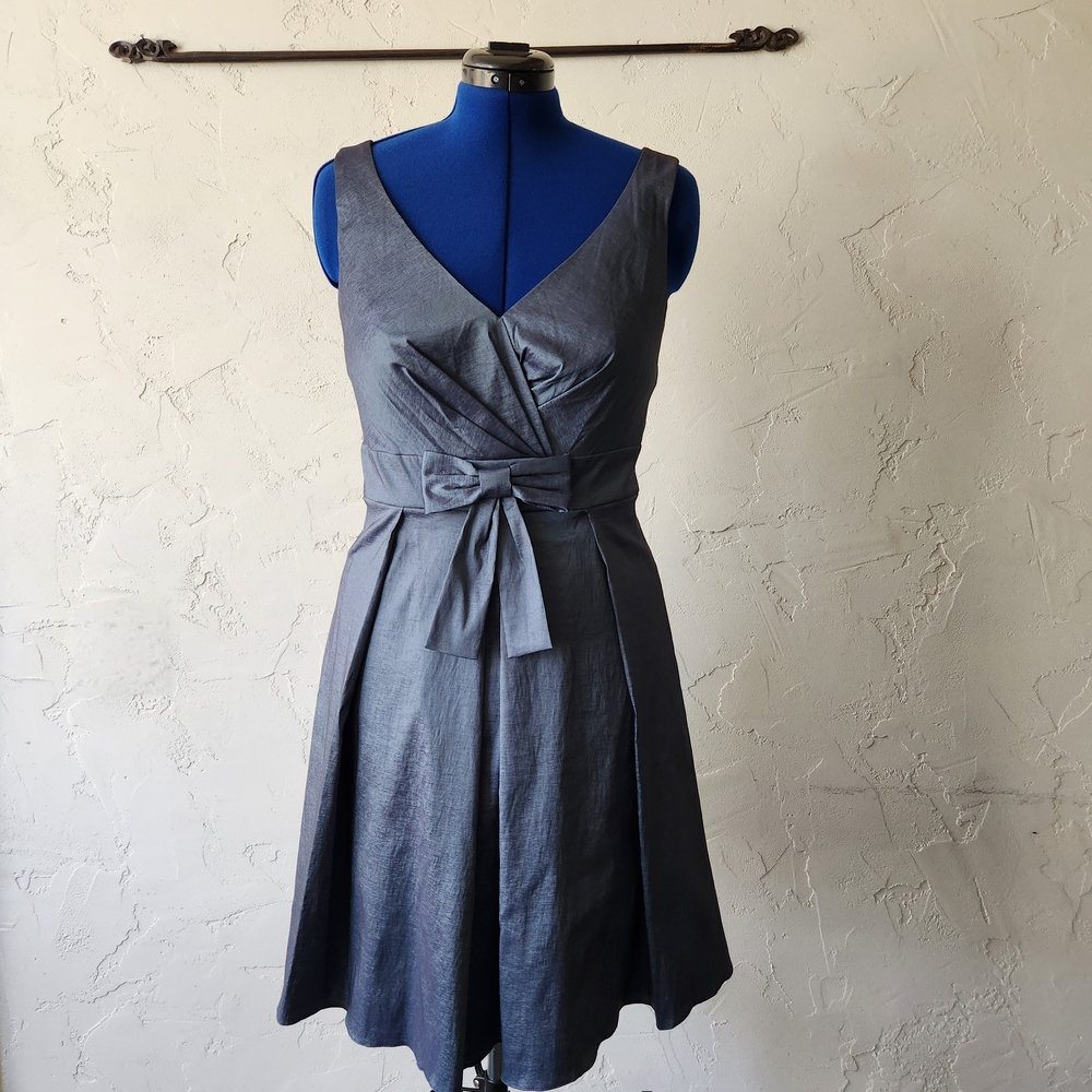 OC By Oleg Cassini Elegant Silver Gray Party Dress Size 10